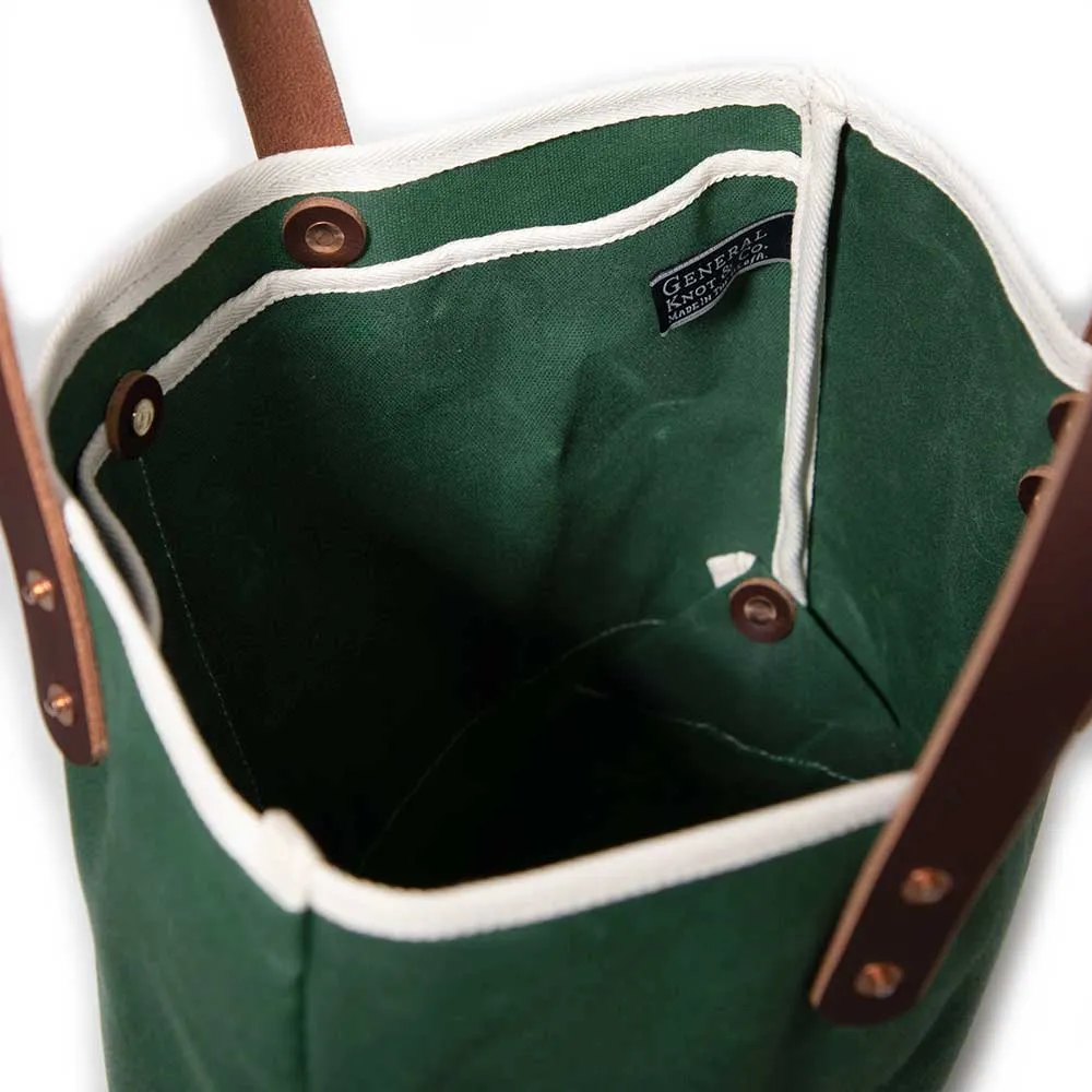 Tennis Green Waxed Canvas All Day Mini Tote