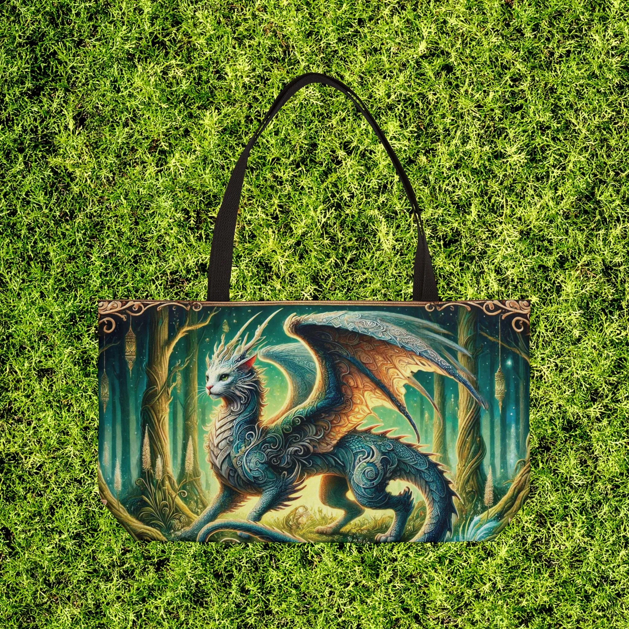 The Cragon - Cat Dragon - Weekender Tote Bag