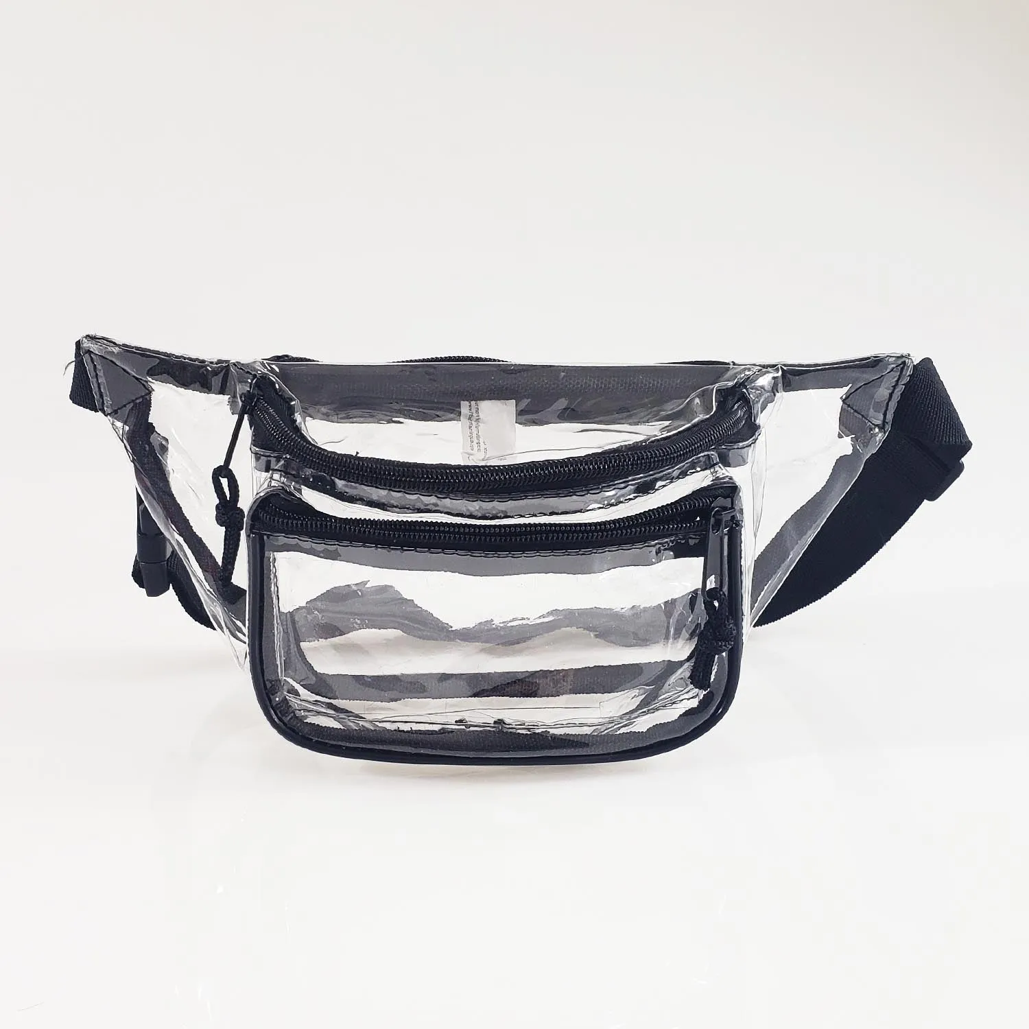 Three Zipper Clear Fanny Pack