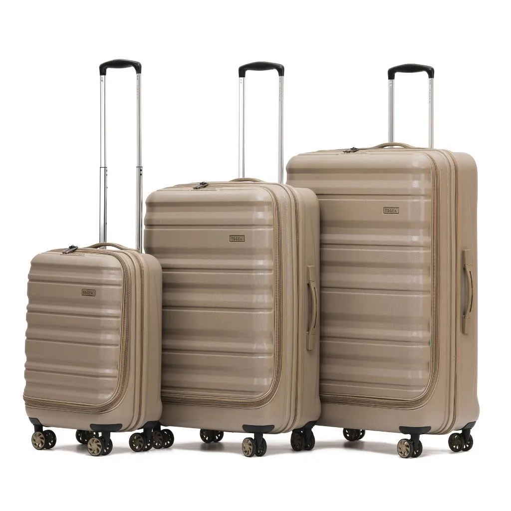 Tosca Sub Zero 2.0 3 Piece Hardsided Luggage Set - Khaki