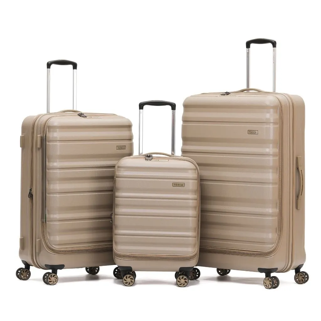 Tosca Sub Zero 2.0 3 Piece Hardsided Luggage Set - Khaki