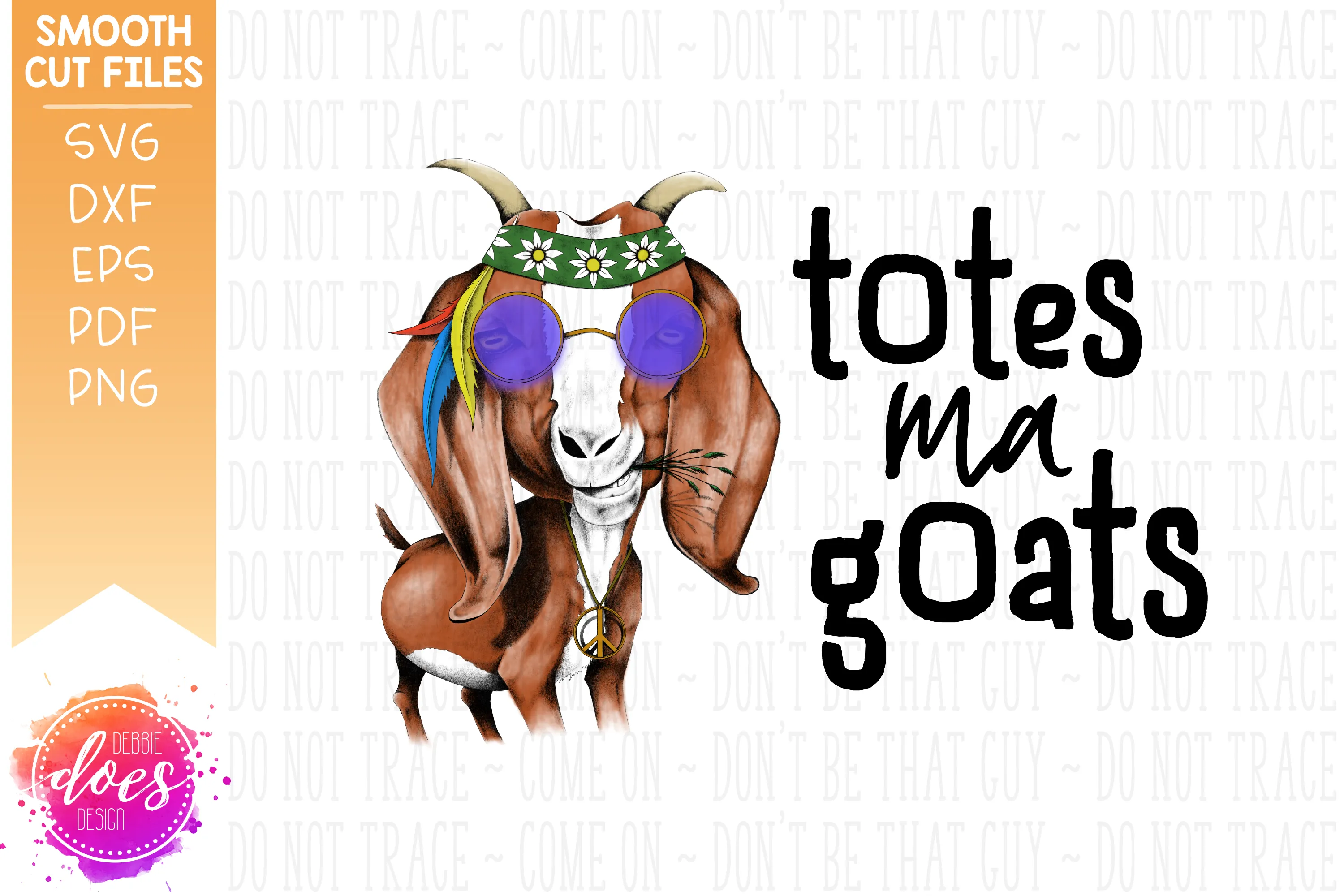 Totes Ma Goats - Hand Drawn Goat - Printable/Sublimation File