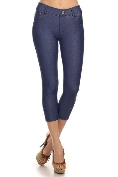 Trouser that Feel Like Jeggings Capris (Multiple Colors)