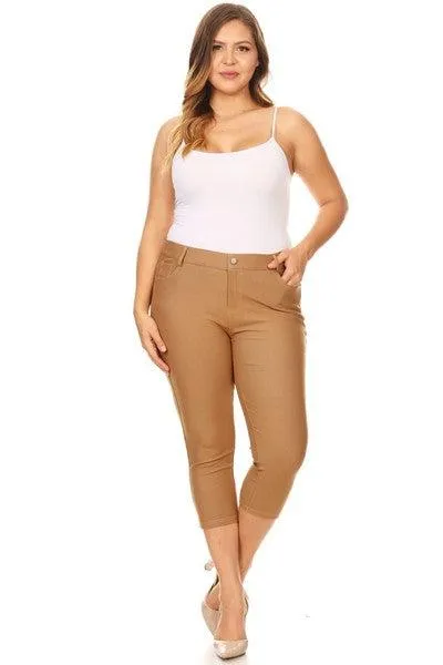 Trouser that Feel Like Jeggings Capris (Multiple Colors)