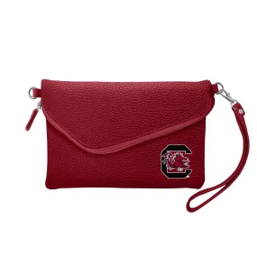 University of South Carolina Fold Over Crossbody Pebble